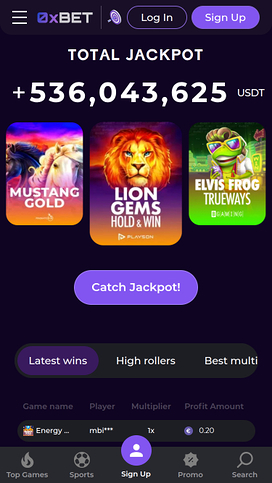0XBet Casino Mobile Jackpot