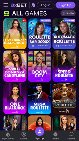 0XBet Casino Mobile Live Dealer