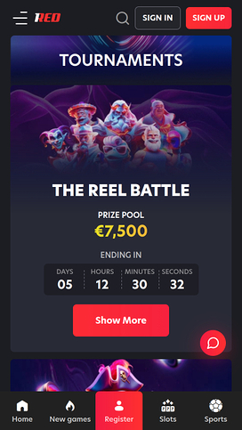 1red Casino Mobile Tournaments