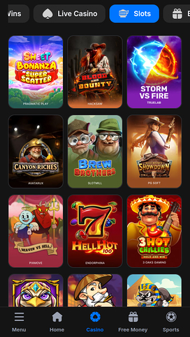 1win Casino Mobile Games