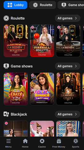 1win Casino Mobile Live Dealer
