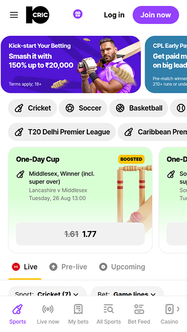 10cric Casino Mobile Sports