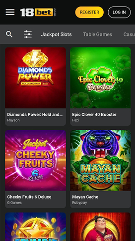 18Bet Casino Mobile Jackpot