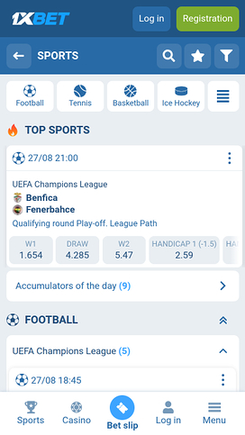 1xBet Casino Mobile Sports