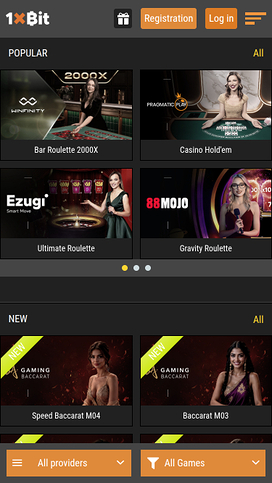 1xBit Casino Mobile Live Dealer