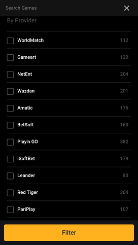 20Bets Casino Mobile Game Developers