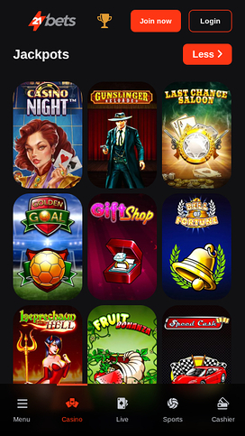 21betscasino.com Mobile Jackpot