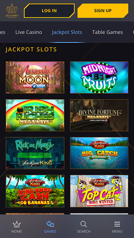 21 Casino Mobile Jackpot