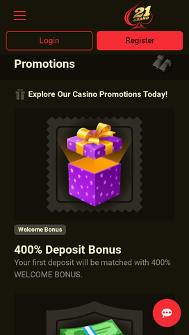 21 Grand Casino Mobile Promotions