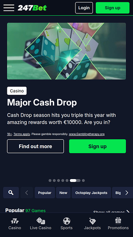 247Bet Casino Homepage