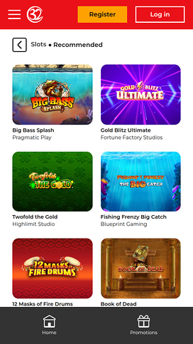32Red Casino Mobile Games