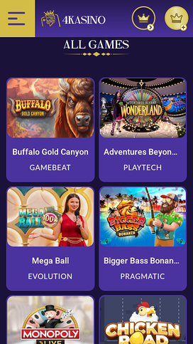 4Kasino Mobile Games