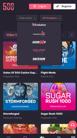 500 Casino Mobile Game Developers