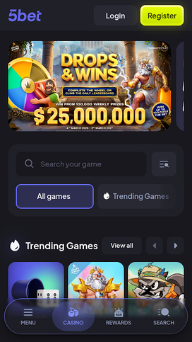 Juegos móviles de casino 5bet