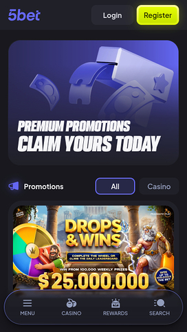 Promociones móviles de 5bet Casino