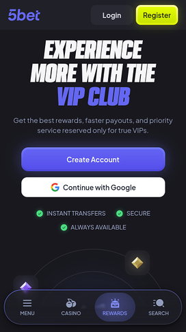 5bet Casino Móvil VIP