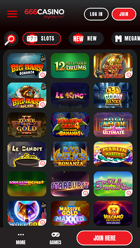 666 Casino Mobile Games