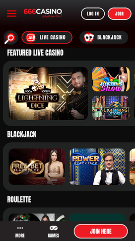 666 Casino Mobile Live Dealer