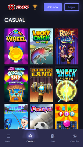 777Tigers Casino Mobile Casual Games