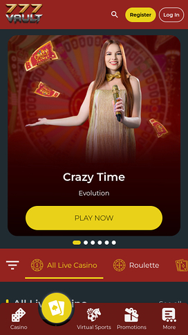777Vault Casino Live Dealer Mobile