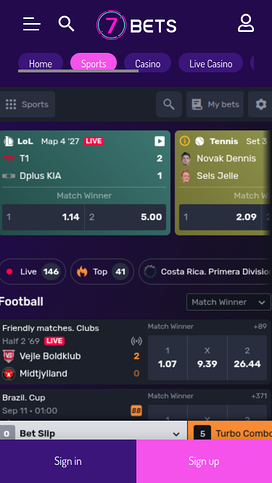 7Bets Casino Mobile Sports