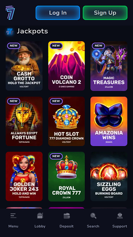 7Bit Casino Mobile Jackpot