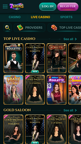 7Signs Casino Mobile Live Dealer