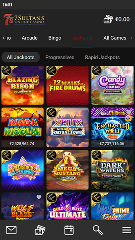 7 Sultans Casino Mobile Jackpot