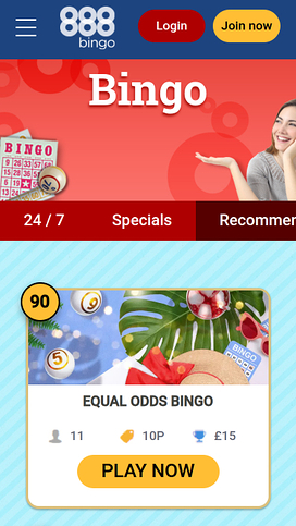 888 Bingo Casino Mobile Bingo