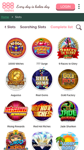 888 Ladies Casino Mobile Games