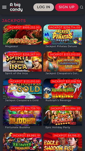 A Big Candy Casino Mobile Jackpot