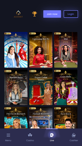 Aced Bet Casino Mobile Live Dealer