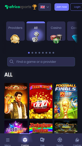 AfricaSports Casino Mobile Games