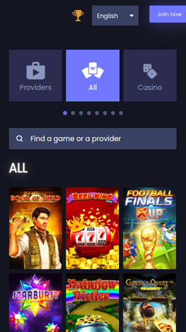 AfricaSports Casino Games Mobile