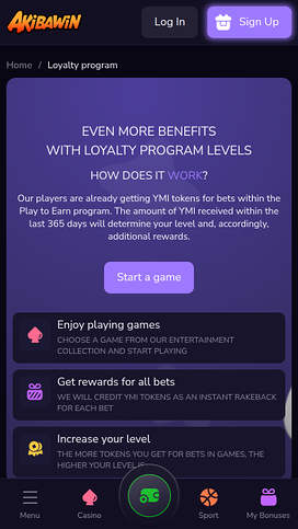 Programa VIP del Casino Akibawin