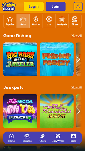 Aladdin Slots Casino Mobile Games