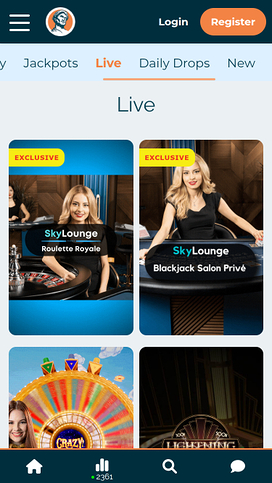 Alexander Casino Mobile Live Dealer