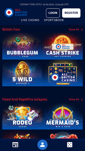 All British Casino Mobile Games