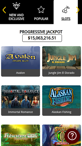 All Jackpots Casino Mobile Games