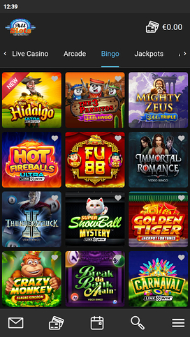 All Slots Casino Mobile Bingo