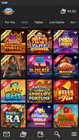 All Slots Casino Mobile Games