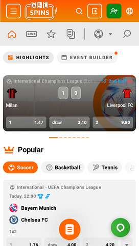 AllSpins Casino Mobile Sports