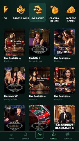AllStar Casino Mobile Live Dealer