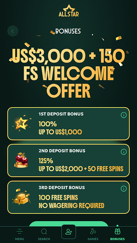 AllStar Casino Mobile Promotions