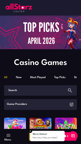 AllStarz Casino Mobile Games