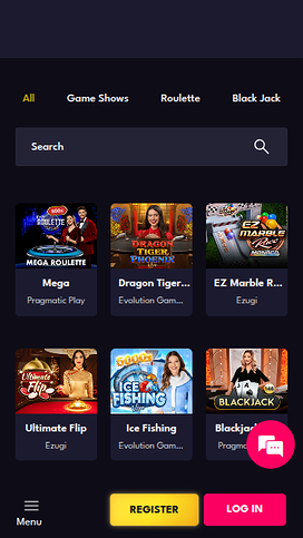 AllStarz Casino Mobile Live Dealers