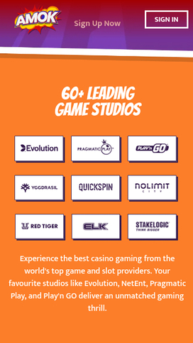 Amok Casino Game Developers Mobile