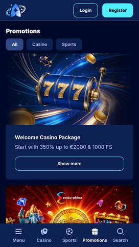 Andromedasino Casino Mobile Promotions