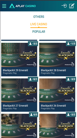 Aplay Casino Mobile Live Dealer