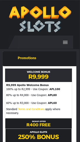 Apollo Slots Mobile Promotions